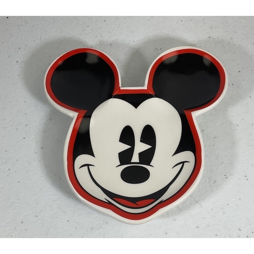Disney Mickey Mouse Face Trinket Jewelry Small Dish